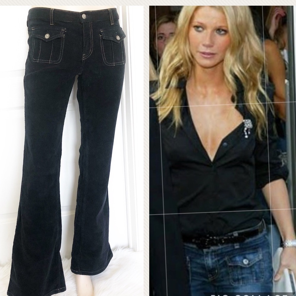 Designer Gwyneth Paltrow’s Blue Cult Corduroy Jean